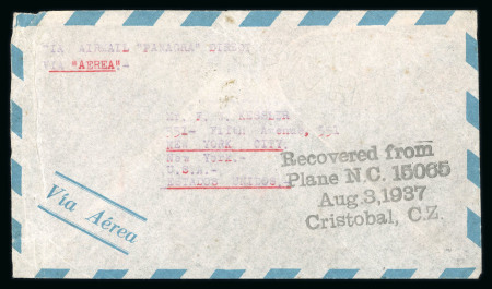 Stamp of Panama » Panama Canal Zone 1937 aircraft crash Canal Zone Argentina United States