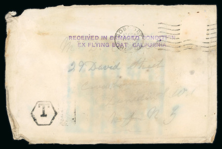 Stamp of New Zealand 1938 aircraft crash Great Britain New Zealand Irak  Calpurnia flight