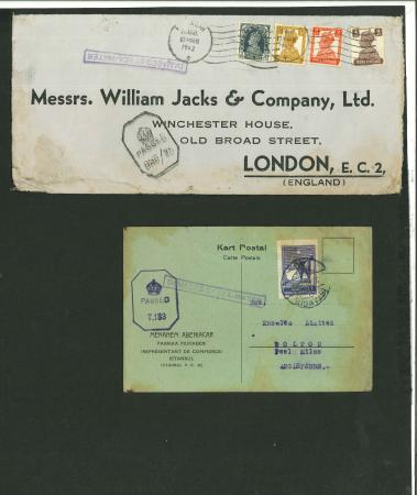 Stamp of Thematics » Crash & Wreck Mail 1942 ship wreck Turkey India Great Britain