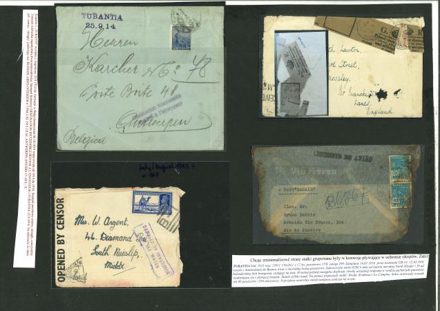 Stamp of Thematics » Crash & Wreck Mail 1914-42 Group of 4 unidentified crash or wreck mail covers