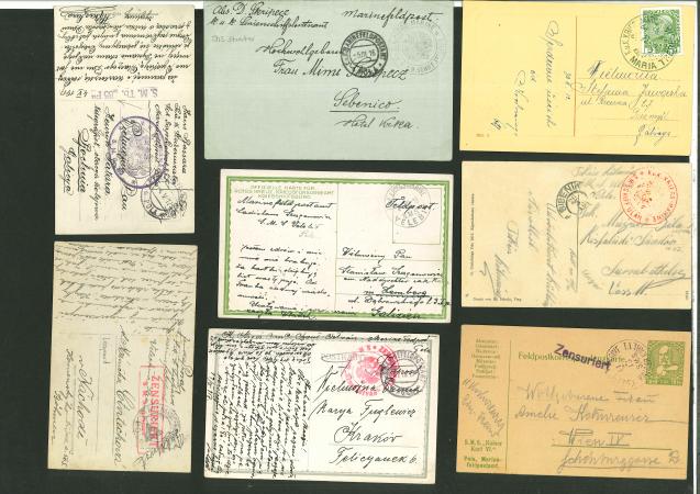 Stamp of Austria » Ship Mail 1912-17 Austria Lot Kriegsmarine