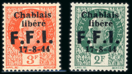 Stamp of France » Libération Thonon (Haute-Savoie): type Pétain, Mayer n°9-10**
