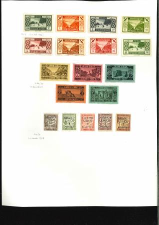 Stamp of Large Lots and Collections French Colonies - Lebanon: 1924-30 comprehensive coverage