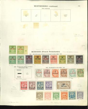 Stamp of Large Lots and Collections Morocco: French 1891-1935 issues, Spanish and German