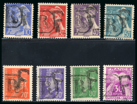 Stamp of France » Libération Moutiers sur Bohème (Charente): Types Mercure, Pétain,