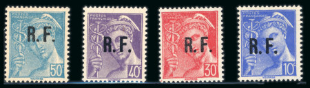 Stamp of France » Libération Poitiers (Vienne): Type Mercure, Mayer n°51M/54M*,