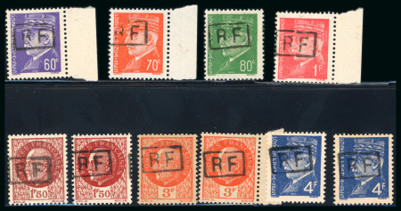 Stamp of France » Libération Poitiers (Vienne): Type Pétain, lot dont quelques doubles