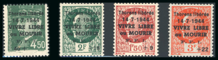 Stamp of France » Libération Thorens (Haute-Savoie): Type Pétain, série Mayer N°1/4