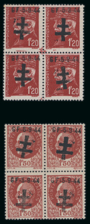 Stamp of France » Libération Pontarlier (Doubs): Type Pétain, Mayer n°1-2 ** en