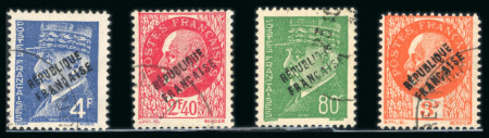 Stamp of France » Libération Evreux (Eure): Type Pétain, Mayer n°7-12-13-14, cote