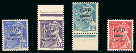 Stamp of France » Libération Gap (Haute-Alpes): Type Mercure, Mayer n°1/4 **, cote