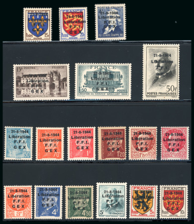 Stamp of France » Libération Gex(Hautes-Alpes): Mayer n°2/19C *, cote 2'465€, dont