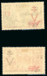 Stamp of France » Libération Provins (Seine et Marne): Effigie Pétain sur Y&T n°607/608,