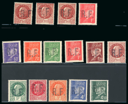 Stamp of France » Libération Badonviller (Meurthe et Moselle): Type Pétain,  série