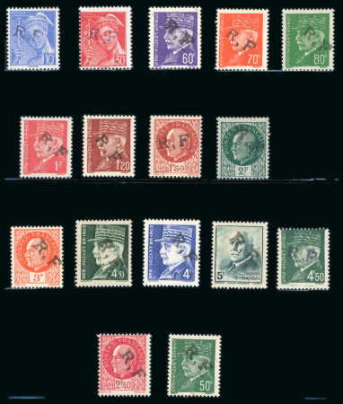 Stamp of France » Libération Rochecorbon (Indre et Loire): Types Mercure, Pétain,