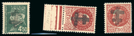 Stamp of France » Libération Salins (Jura): Type Pétain, série Mayer n°1/3 *, cote