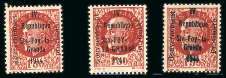 Stamp of France » Libération Sainte Foy La Grande (Gironde): Type Pétain, Mayer