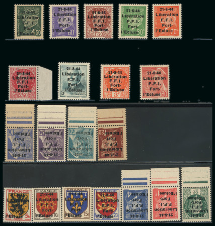 Stamp of France » Libération Collonges Fort L'Ecluse (Ain): Types Mercure, Pétain,