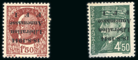 Stamp of France » Libération Annemasse (Haute Savoie): Type Pétain, Mayer N°6a **