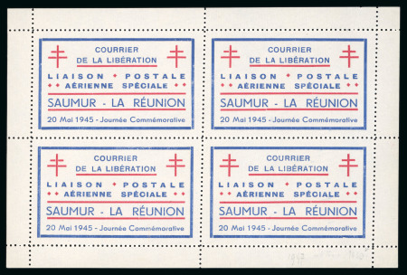 Stamp of France » Libération Saumur (Maine et Loire): Lot de vignettes (*) comprenant