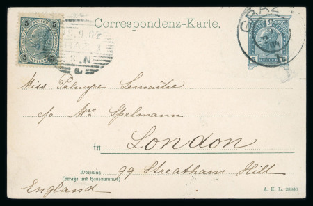 Stamp of Austria » 1890-1918 Issues  1904 Austria Styria Steiermark Picture Postcard with imprinted 5H (picture postal stationery) showing Graz