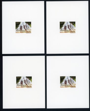 Stamp of Colonies françaises » Côte-d'Ivoire 1982, Y&T n°645A/B & 646A** - 4 séries Epreuves de