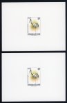 Stamp of Colonies françaises » Côte-d'Ivoire 1980, Y&T n°565A/D Oiseaux - 2 séries Epreuves de Luxe