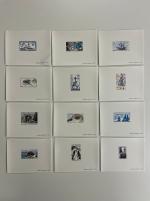 Stamp of Colonies françaises » TAAF 1976-1984,  bel ensemble de 98 Epreuves de luxe toutes