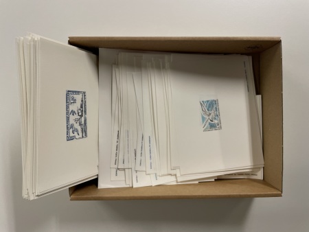 Stamp of Colonies françaises » TAAF 1976-1984,  bel ensemble de 98 Epreuves de luxe toutes