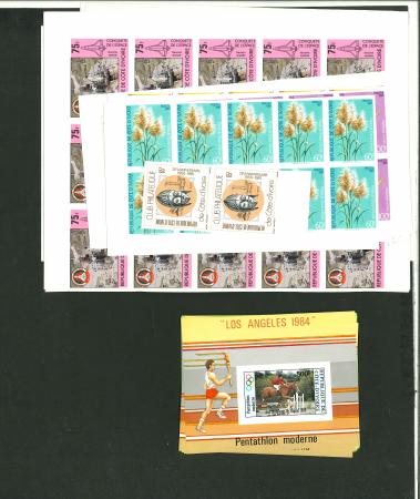 Stamp of Colonies françaises » Côte-d'Ivoire 1981-1985, 88 valeurs en feuilles de 25 ex. + 13 valeurs