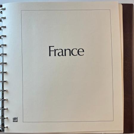 Stamp of France » Collections Dans une superbe reliure Safe, collection de France