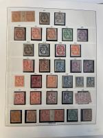 Stamp of France » Collections 1859-1940, dans une reliure, importante collection de sem
