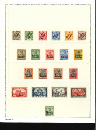 Stamp of Large Lots and Collections 1899-1911, German Morocco nice **/* collection
