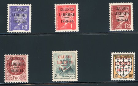 Stamp of France » Libération Cluses (Haute-Savoie): Type Blason, Pétain série Mayer