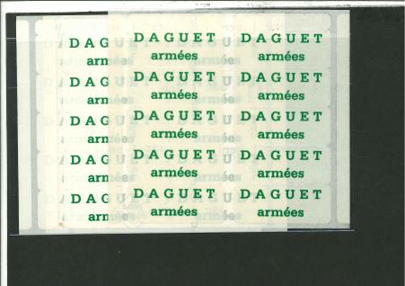 Stamp of France » Franchise Militaire 1991, FM vignette Daguet YT n°13A (durant la guerre