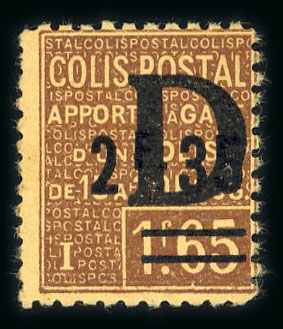 Stamp of France » Colis Postaux ,defaut pli en bas