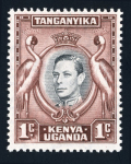 Stamp of Kenya, Uganda and Tanganyika » Kenya, Uganda and Tanganyika 1938-54 Kenya, Uganda and Tanganyika Definitives 1c errors