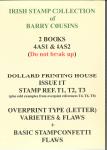 Stamp of Ireland » 1922-35 Overprint Collections The Arthur Stokes collection of minor overprint varieties and flaws on the Dollard Issue
