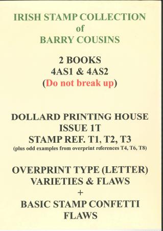 Stamp of Ireland » 1922-35 Overprint Collections The Arthur Stokes collection of minor overprint varieties and flaws on the Dollard Issue