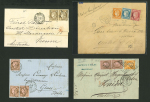 Stamp of France » Emission Cérès 1871-72 1875-76 4 FRANCE 4 lettres Cérès (1 lettre combination avec 40c 1870