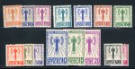 Stamp of France » Service 1943, série Francisque Y&T n° 1/15 **, cote 3'750€,TB.