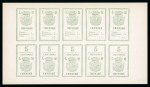 Stamp of Auction catalogues 1871 FRANCE office Lorin-Maury 5c,10c,50c 10 feuilles complete