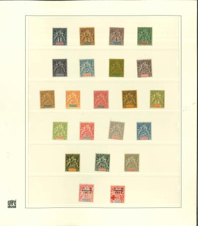 Stamp of Colonies françaises » Océanie Océanie YT n° 1/20 complet neufs *. TB. Cote 820€