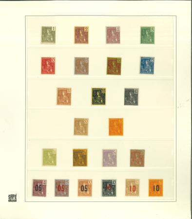 Stamp of Colonies françaises » Indochine Indochine YT n° 24/40 neufs *. Les n° 39 et 40 signés