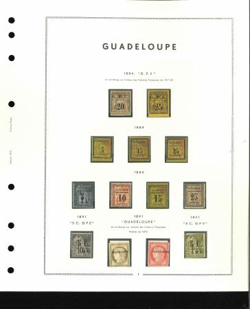 Stamp of Colonies françaises » Guadeloupe Guadeloupe belle collection d'anciens neufs **/*/(*)