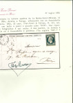 Stamp of France » Lettres Classiques 1854 France 25c Empire 1853-62 obl. PC 2176 pour Paris