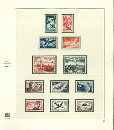 Stamp of France » Poste Aérienne France Poste Aérienne complète YT n° 16/37 et taxe