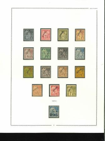 Stamp of Colonies françaises » Guyane française Guyane YT n° 16/48 complet neufs */(*). Plusieurs timbres