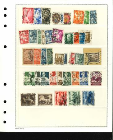 Stamp of Large Lots and Collections Germany nice small used collection 1924/1939. With