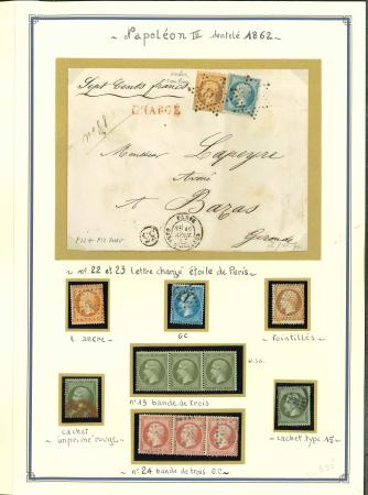 Stamp of France » Collections 1862-1871, collection de classiques aux types Empire